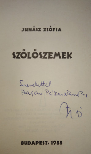 Juh�sz Zs�fia - Sz�l�szemek