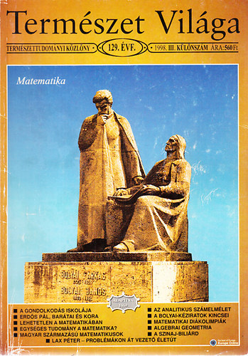 Staar Gyula (szerk.) - Term�szet vil�ga (Term�szettudom�nyi k�zl�ny)- 1998/ III. k�l�nsz�m (Matematika)