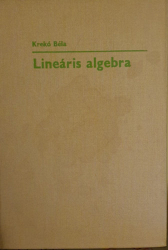 Krek Bla - Lineris algebra