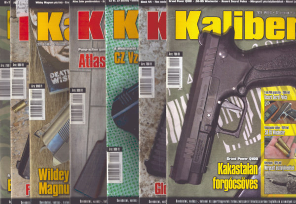 Vass Gbor (szerk.) - Kaliber 2020/1., 4., 7., 9., 10., 11., 12. szmok (7 db)