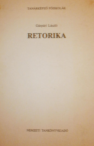G�sp�ri L�szl� - Retorika