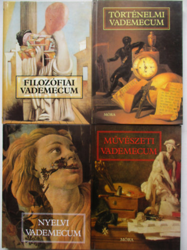 4 db Vademecum k�tet - T�rt�nelmi-M�v�szeti-Nyelvi-Filoz�fiai Vademecum