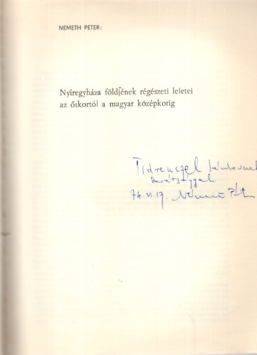N�meth P�ter; Mez� Andr�s - A r�gi Ny�regyh�za
