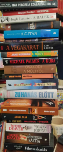 Jeffery Deaver, Abigail Dean, Sophie McKenzie, Karin Fossum, Michael Palmer, Jake Needham, Joy Ellis, Noah Hawley - 20 db krimi: Filmszakads+ A tizenkettedik krtya+ Az igazak trvnye+ Hallos tveds+ Az "A" lny+ Kltz glyk+ Mita meghaltl+ Vres tl+ Zuhans eltt+ Indiai felesg+ vakodj a mlttl+ A kra+ A nagy mang+A vgaka