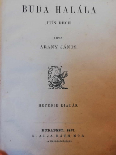 Arany János - Buda halála - (Hún rege)