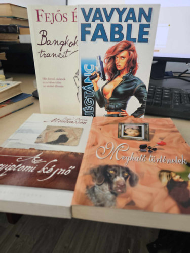 Jaen-Pierre Montcassen, Fejs va, Vavyan Fable - 4db knnyed olvasmny, KNYVMENT AJNLAT: Meghat trtnetek+ Az egyiptomi kjn+ Bangkok, tranzit+ Jgtnc