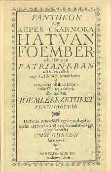 Hatvan főember (Cseh Gusztáv rézkarcai)