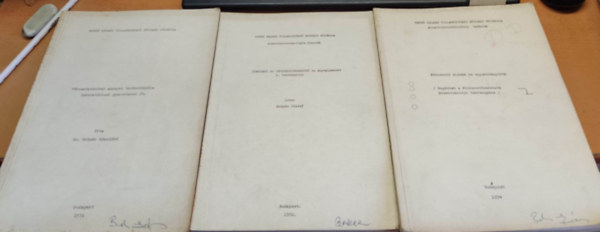 Bodnr Jzsef, Molnr Lszln - Flvezet didk s egyenirnyitk (segdlet); Ut mutat s Jegyzetkiegszt az Anyagismeret c. tantrgyhoz; Vkuumtechnikai anyagok technolgija, laboratriumi gyakorlatok IV. (3 ktet)