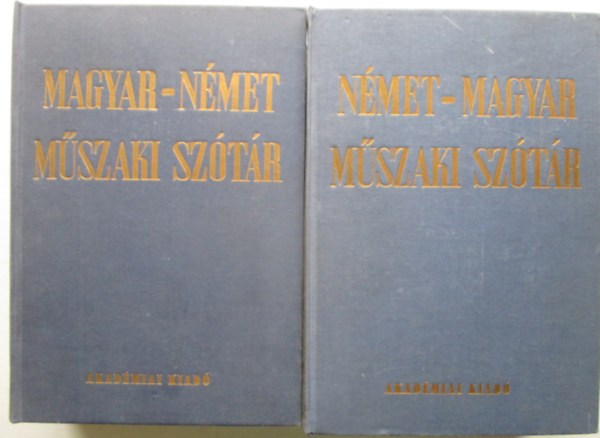 Nagy Ern (szerk.), Klr Jnos (szerk.) - Nmet-magyar + Magyar-nmet mszaki sztr (I-II.)