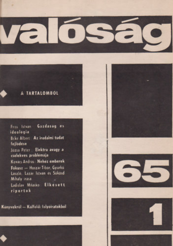 Hegeds Andrs (szerk.) - Valsg I-II. VIII. vf. 1-12. szm, 1965 (Kt ktetben)