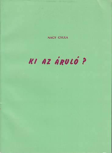 Pint�r J�zsef - Ki volt az �rul�?