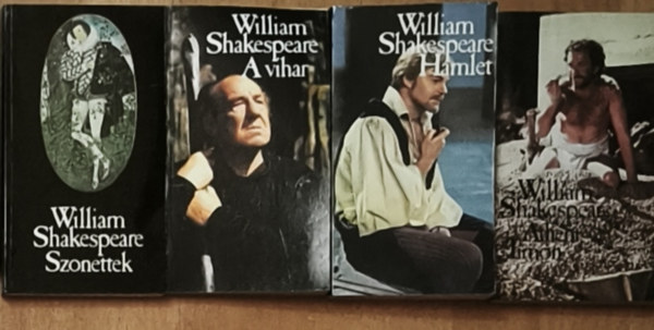William Shakespeare - 4db William Shakespeare mű - A vihar, Athéni Timon, Hamlet, Szonettek