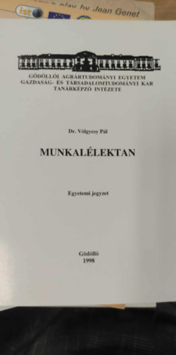 Dr. V�lgyesy P�l - Munkal�lektan - egyetemi jegyzet