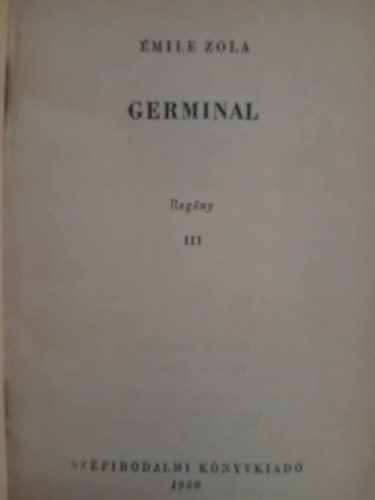 �mile Zola - Germinal