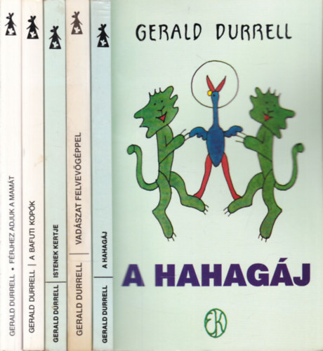 Gerald Durrel - 5 db. humor (A hahagáj + Vadászat felvevőgéppel + Istenek kertje + A bafuti kopók + Férjhez adjuk a mamát)