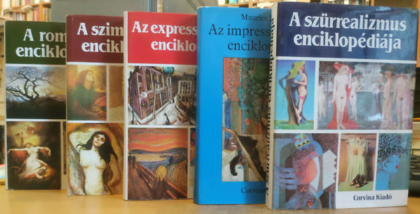 Jean Cassou, Maurice S�rullaz, Ren� Passeron, Francis Claudon, Lionel Richard - 5 db m�v�szeti enciklop�dia: A szimbolizmus enciklop�di�ja + Az impresszionizmus enciklop�di�ja + A sz�rrealizmus enciklop�di�ja + A romantika enciklop�di�ja + Az expresszionizmus enciklop�di�ja