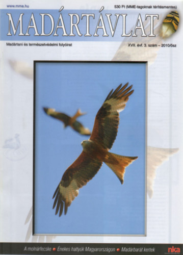 Ujhelyi Pter (szerk.) - Madrtvlat - Madrtani s termszetvdelmi folyirat (XVII. vf. 3. szm - 2010/sz)