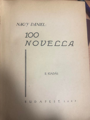 Nagy D�niel - 100 novella I.