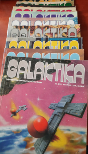 9 db Galaktika Tudomnyos fantasztikus folyirat: 1987 vfolyam:1.,2.,3.,4.,5.,6.10.,11.,12 szmok+ 1991 8.szm
