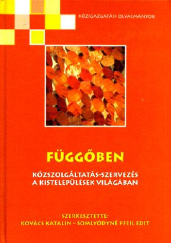 Kovcs Katalin Somlydyn Pfeil Edit - Fggben Kzszolgltats-szervezs a kisteleplsek vilgban