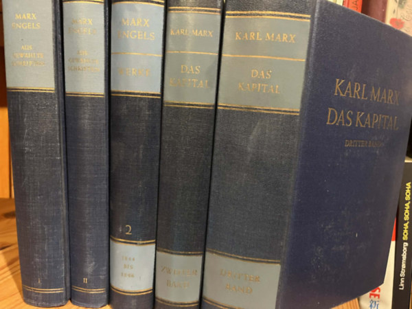 Karl Marx; Friedrich Engels - 5 db Karl Marx - Friedrich Engels k�nyv n�met nyelven
