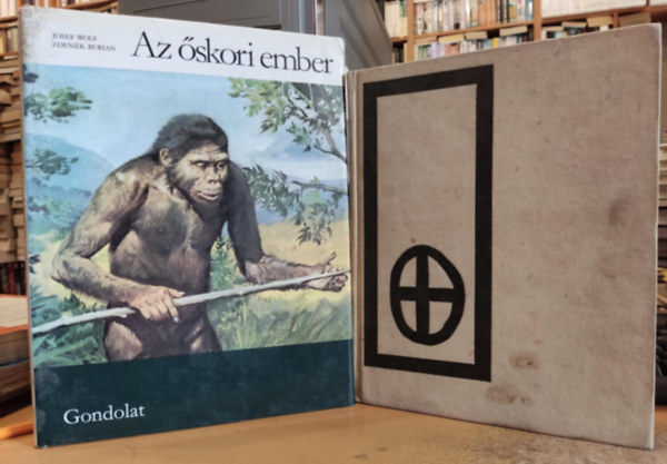 Josef Wolf, Zdeněk Burian (illus.), Josef Kleibl - 2 db Az őskori ember + Ádám nyomában