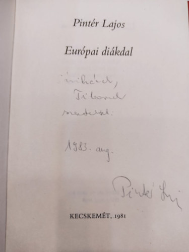 Dr. Pintr Lajos - Eurpai dikdal