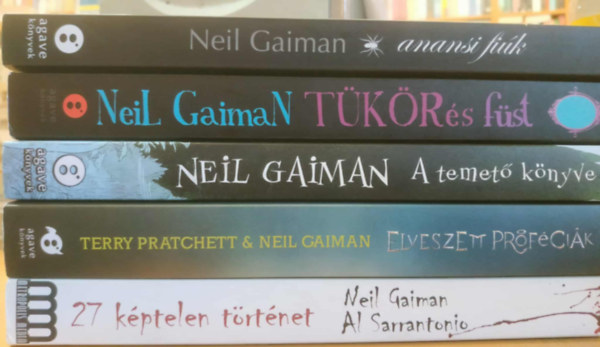 Gaiman, Neil-Pratchett, Terry, Al Sarrantonio - 5 db Neil Gaiman: 27 kptelen trtnet; Elveszett prfcik; A temet knyve; Tkr s fst; Anansi fik