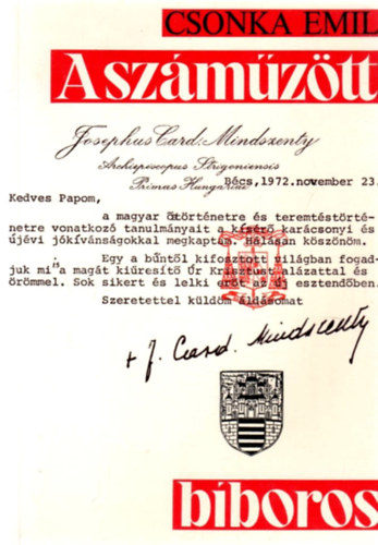 Csonka Emil - A szmztt bboros