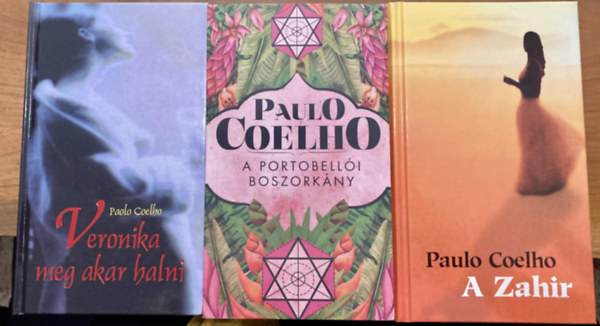 Paulo Coelho - 3 db Coelho k�tet: Veronika meg akar halni + A portobell�i boszork�ny + A Zahir