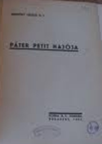 Endrdy Lszl - Pter Petit hajja