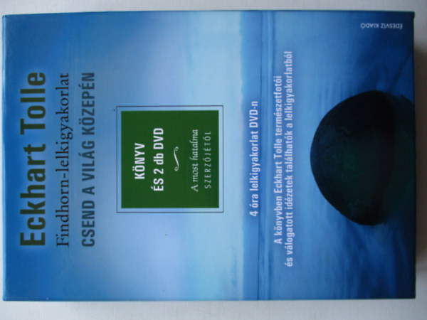 Eckhart Tolle - Csend a vilg kzepn - knyv + 2 db DVD