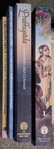 KRSNA + Prabhupada + K�nny� utaz�s m�s bolg�kra + A b�lcsess�g kir�lya ( 4 db k�nyv )