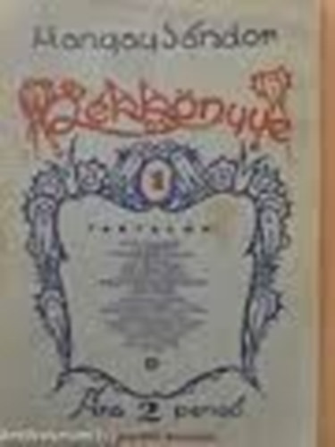Hangay Sándor - Hangay Sándor kékkönyve