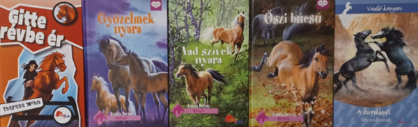 Sharon Siamon, Theresa Mohn, Angela Dorsey - 5 db a Pony club sorozatbl: A birtoklevl + Gitte Rvbe r + Gyzelmek nyara + Vad szvek nyara + szi bcs