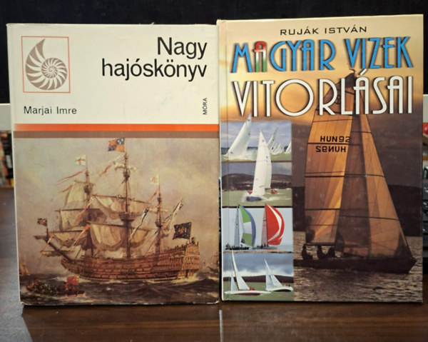 Ruják István, Marjai Imre - 2 db kötet: Magyar vizek vitorlásai + Nagy hajóskönyv