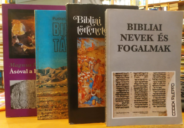 Gecse Gusztv, Puskely Mria, Magnus Magnusson - 4 db Bibliai trtnetek + Bibliai nevek s fogalmak + Bibliai tjakon + sval a Biblia nyomban