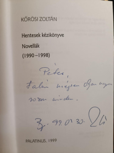 Kőrösi Zoltán - Hentesek kézikönyve