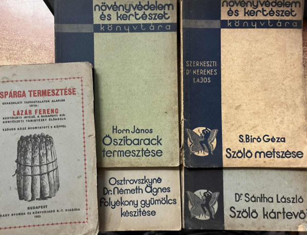 Dr. Kerekes Lajos, Lázár Ferenc - 5 db kertészeti/ termesztési kötet