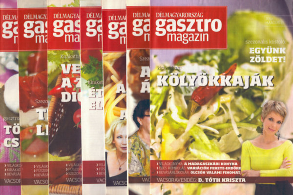 Lvay Gizella (szerk.) - 7 db Dlmagyarorszg Gasztro magazin