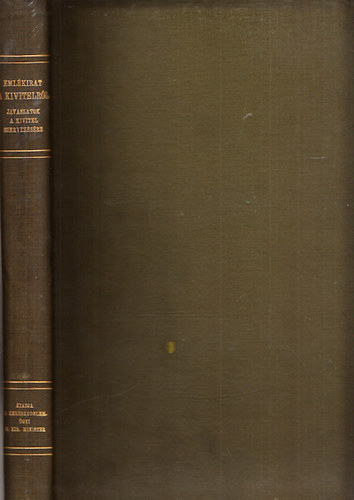 Emlékirat a kivitelről - Javaslatok a kivitel szervezésére