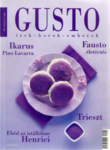Kvri Zoltn felels kiad - Gusto (zek - Borok - Emberek) - XII. vf. 5. szm