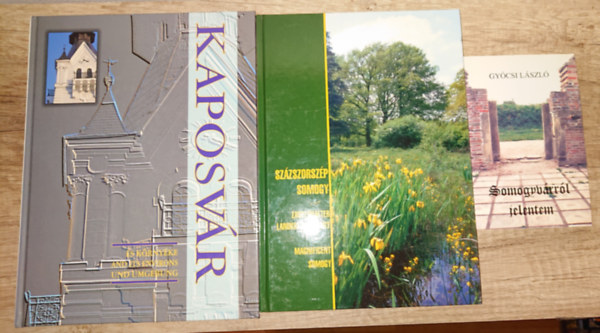 Gyócsi László - 3 könyv Somogyba készülőknek: Somogyvárról jelentem, Százszorszép Somogy, Kaposvár és környéke (háromnyelvű)