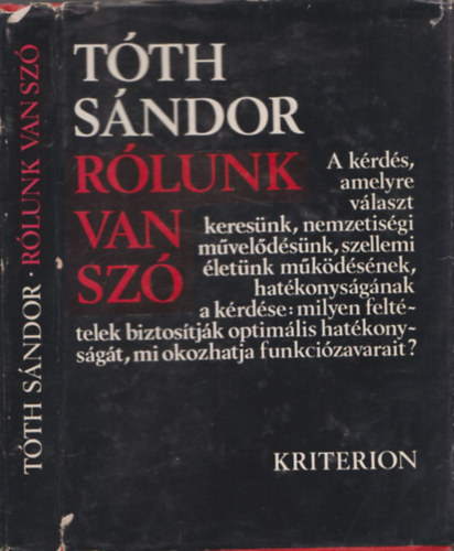 Tóth Sándor - Rólunk van szó (dedikált)