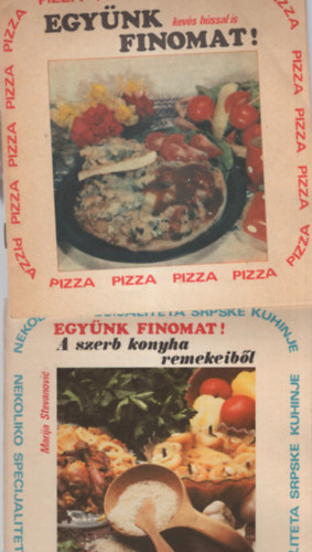 Dr. Rczalmsi Gyrgy szerk. - 4 db szakcskny az Egynk finomat sorozatbl ( egytt ) 1. Az olasz konyha remekeibl, 2. Az arab konyha remekeibl,  3. A szerb konyha remekeibl, 4.  Kevs hssal is - Pizza