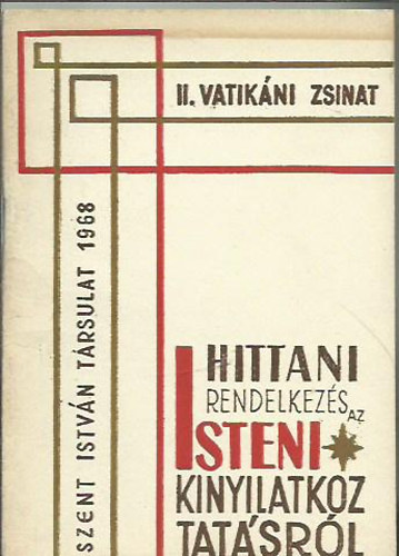 II. Vatikni Zsinat (Hittani rendelkezs az Isteni kinyilatkoztatsrl)