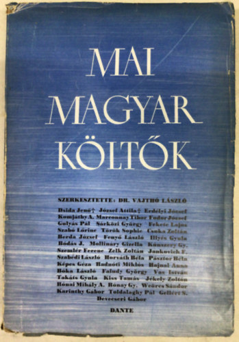 Dr. Vajth� L�szl� (szerk) - Mai magyar k�lt�k