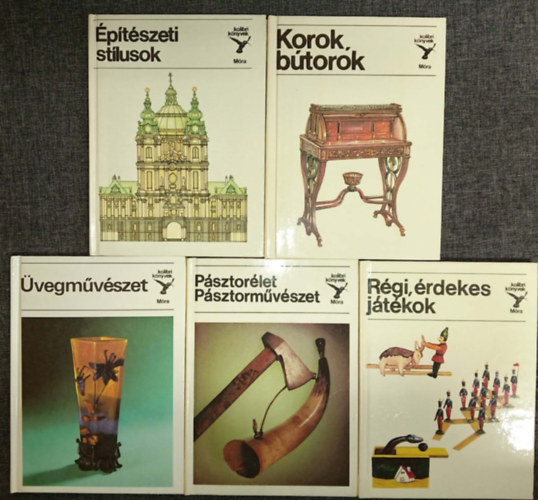 Kolibri K�nyvkiad� - (5db) kolibri k�nyvek �p�t�szeti st�lusok / Korok, b�torok / �vegm�v�szet / P�sztor�let, p�sztorm�v�szet / R�gi, �rdekes j�t�kok
