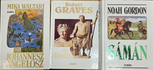 Noah Gordon, Mika Waltari, Robert Graves - 3 db trtnelmi regny: Smn +  Johannesz Angelosz + n, Claudius - Tiberius Claudius rmai csszr nletrajzbl