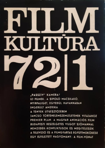 Filmkult�ra 72 teljes �vfolyam (1-6)